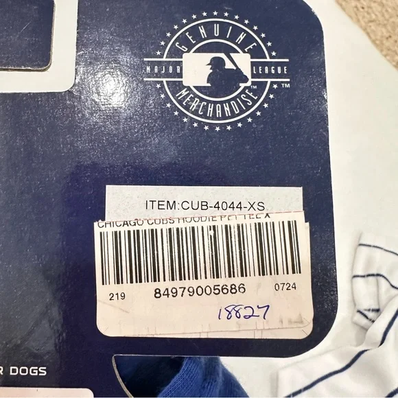 Chicago Cubs Dog Shirt- Blue and Gray - Picture 7 of 10